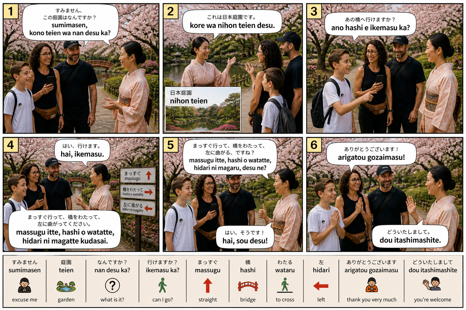 Comic preview about Japanese garden directions.